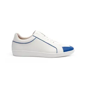 Men's Duke White Blue Leather Sneakers 05291-500