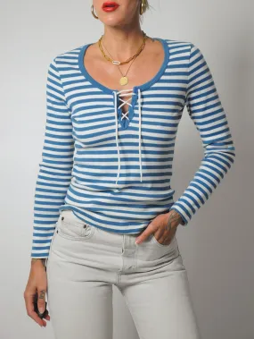 1970's Striped Sailor Top