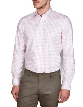 Abelard Pick Stitch Pink Check Shirt