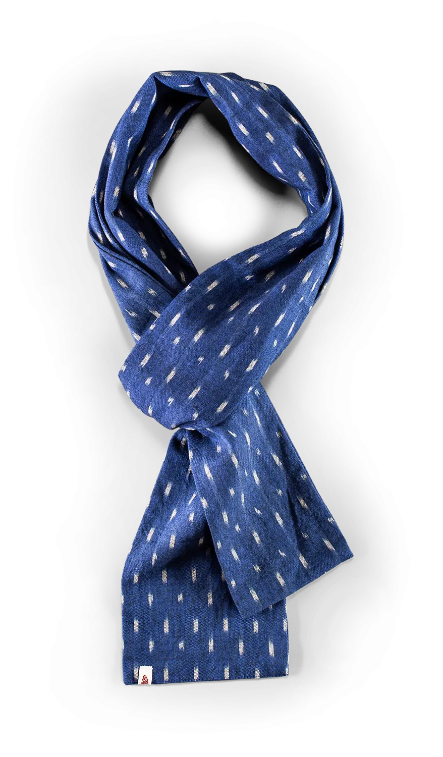 &SONS Blue Star Dot Scarf