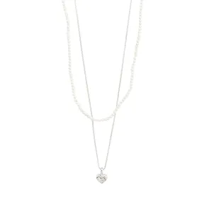 ARLET necklace 2-in-1 set, silver-plated