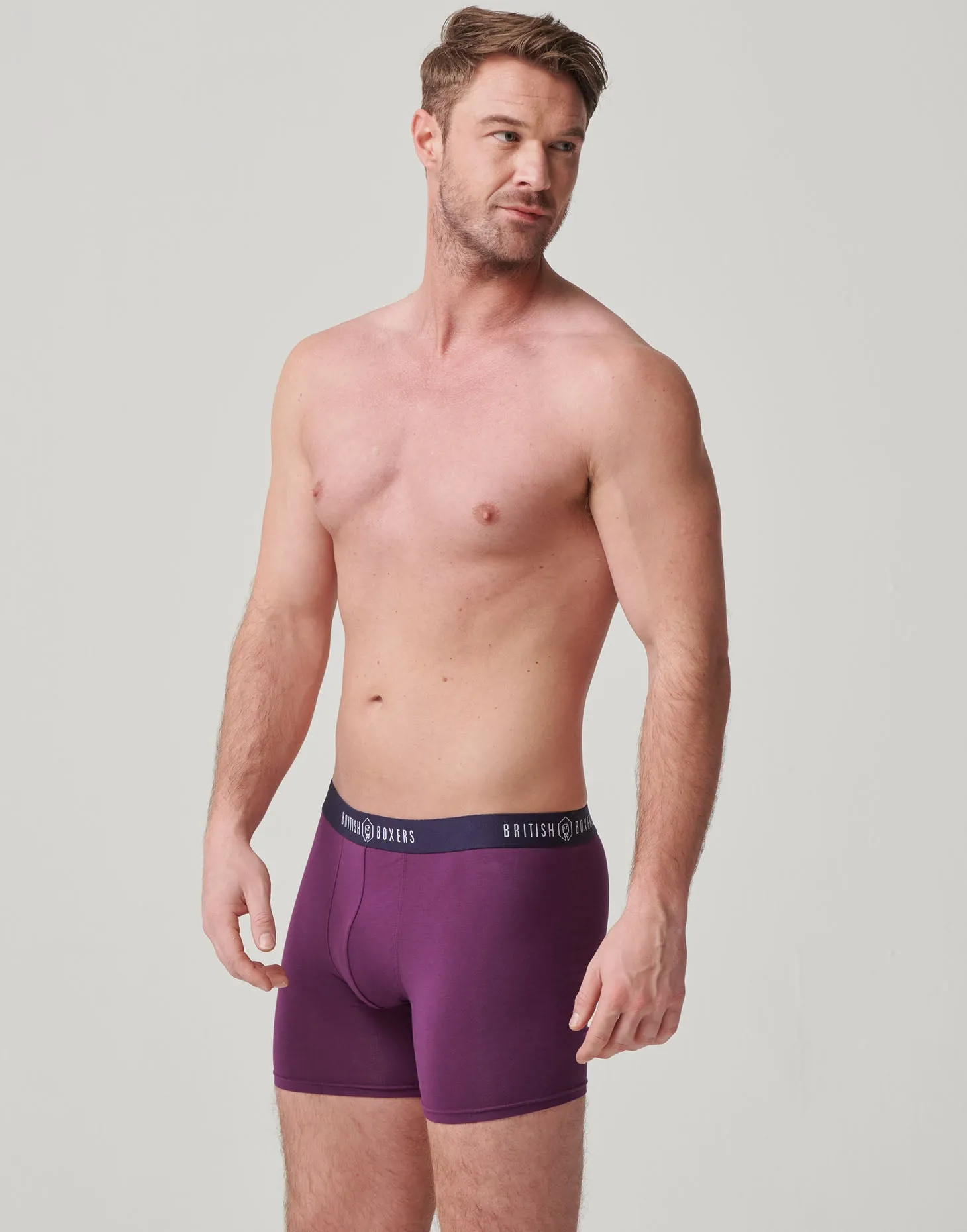 Bamboo Stretch Trunks – Plum