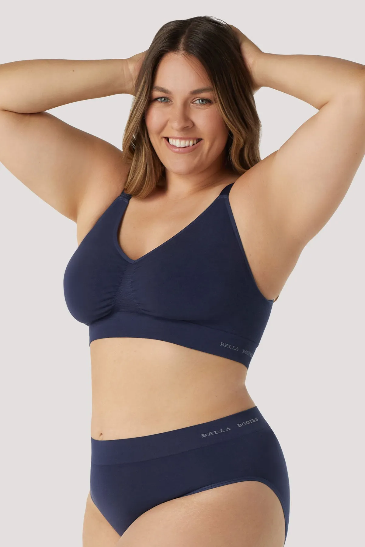 Bella Bamboo Ultimate Adjustable Crop Bra 2pk - No Returns