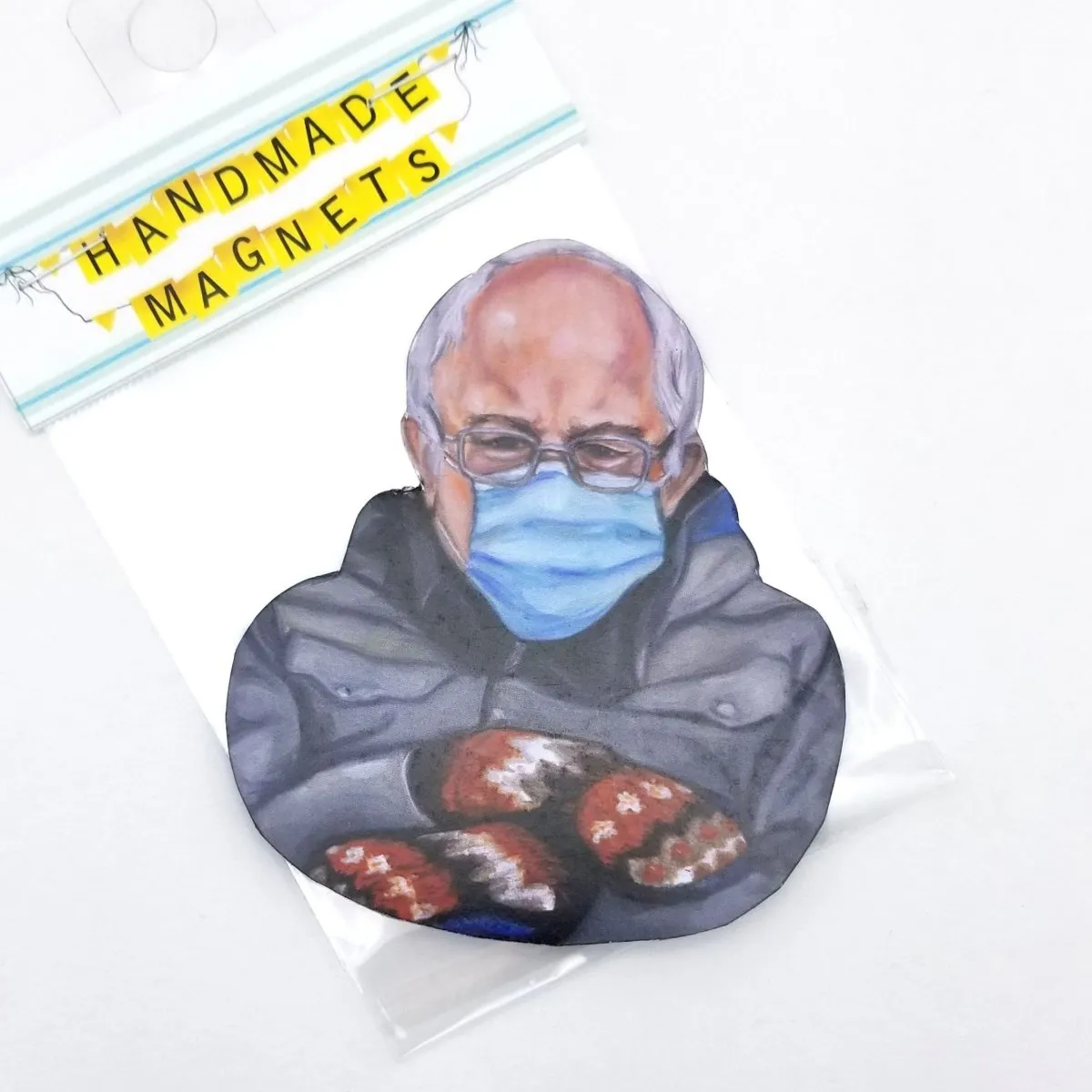 Bernie Sanders Mittens & Mask Magnet (Final Sale)