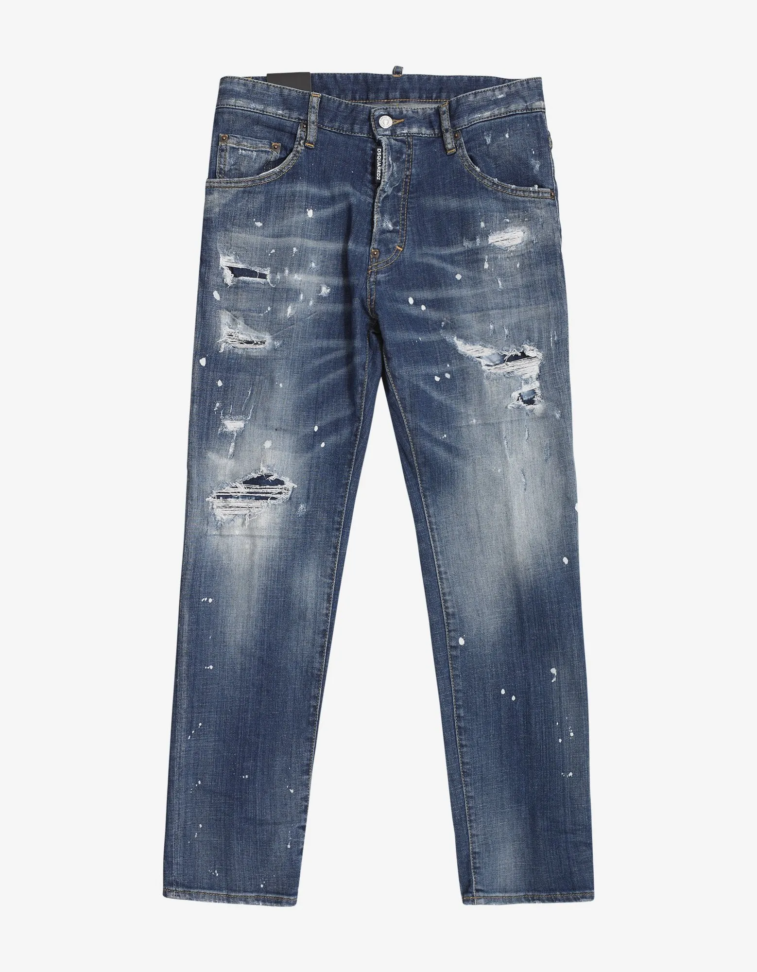 Blue Distressed Run Dan Jeans