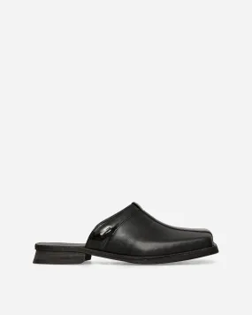 Blunt Mules Black