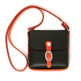 CASO Medio crossbody black & orange