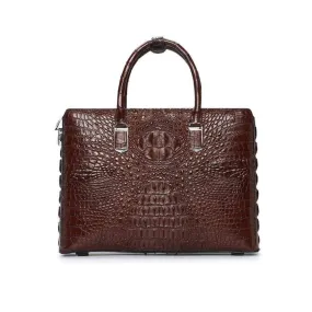 Crocodile Leather Briefcase Laptop  Bag