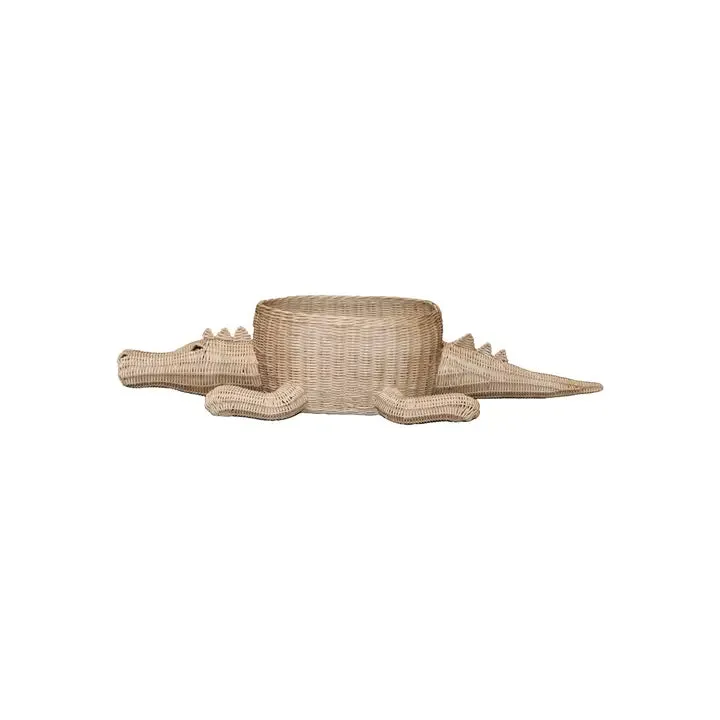 Crocodile Rattan Basket