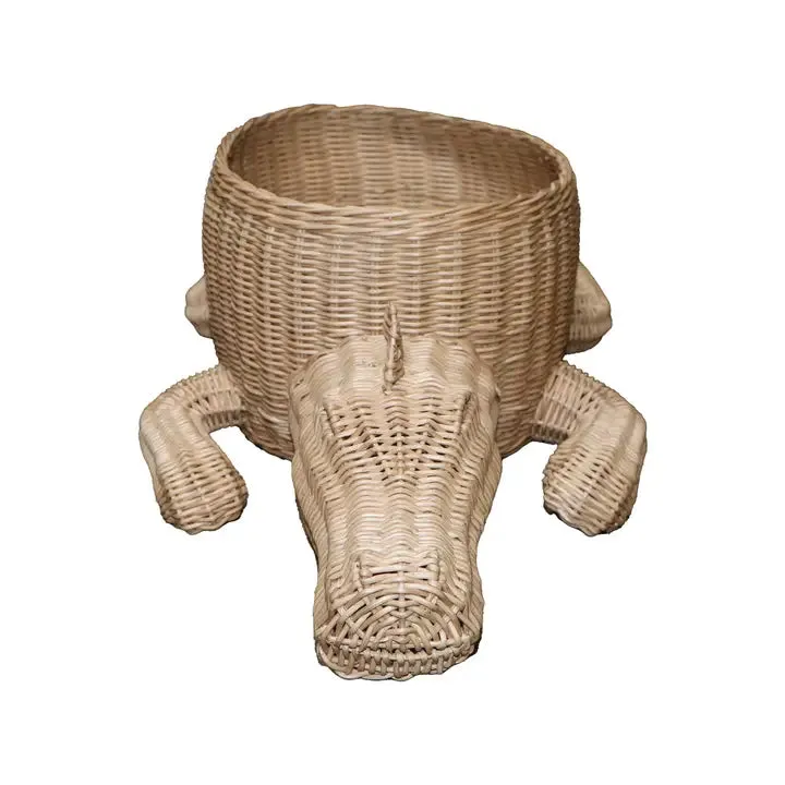 Crocodile Rattan Basket