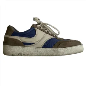 Dries Van Noten Blue White & Fawn Trainers 38