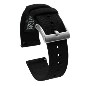 Fossil Sport Black Canvas Watch Band