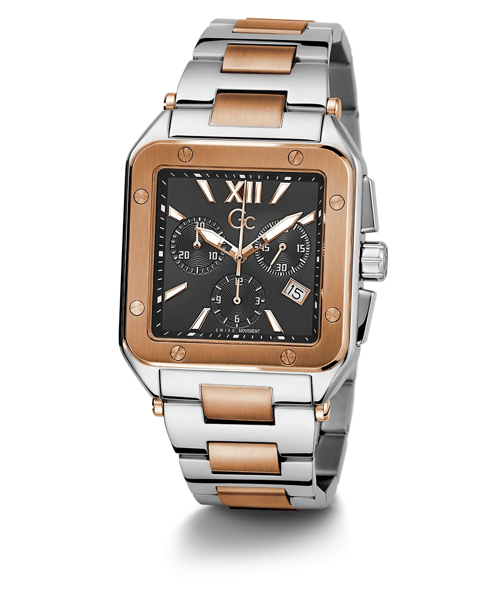 Gc Couture Square Mens Chrono Metal