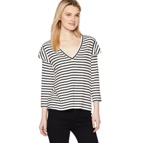 Jack by BB Dakota Sofonis Striped Rib Knit Top M