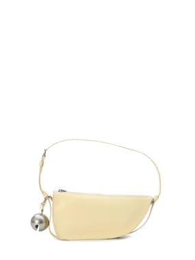 LIGHT BEIGE LAMBSKIN SHOULDER BAG