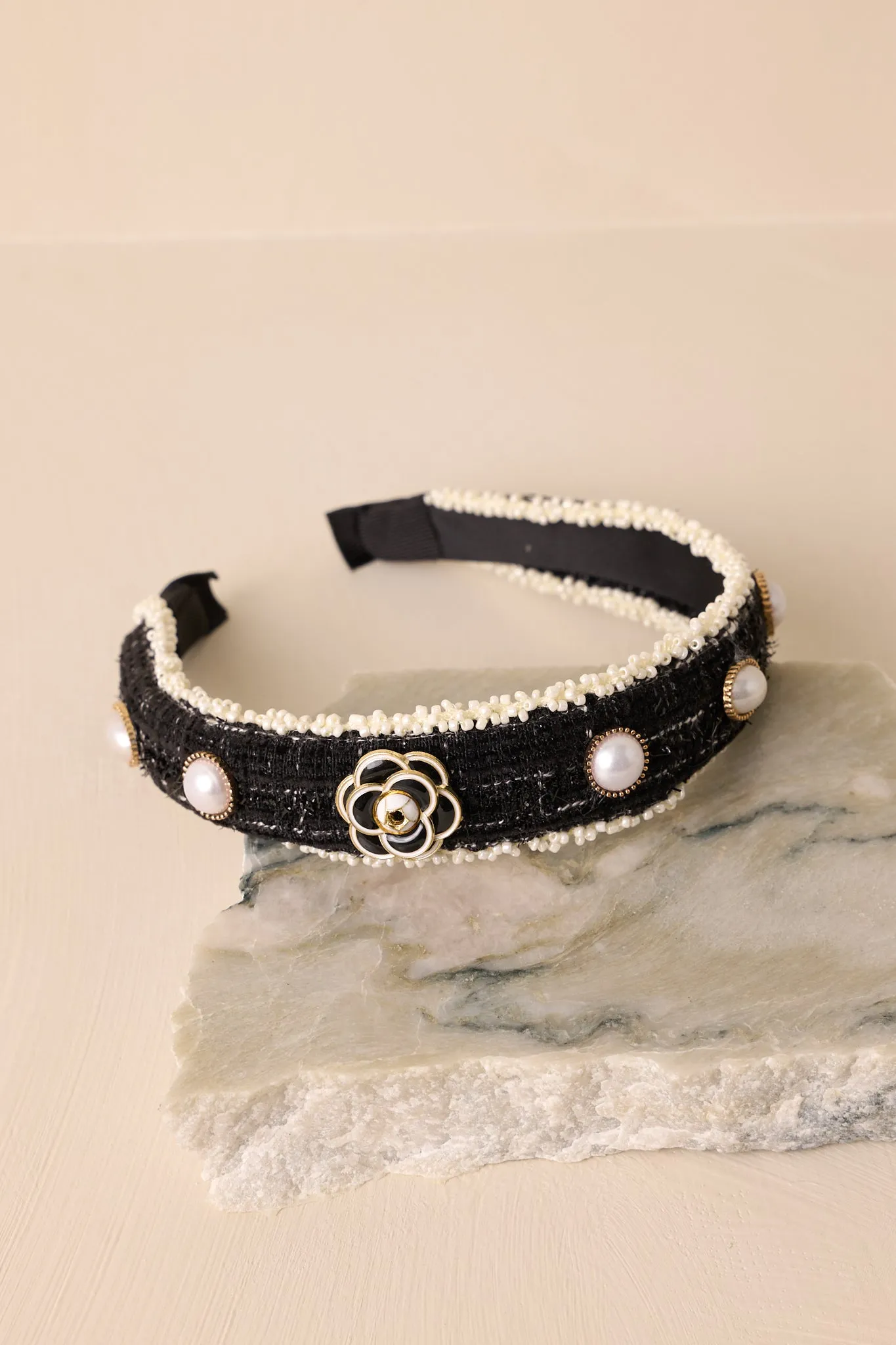 Love Like Mine Black Tweed Headband