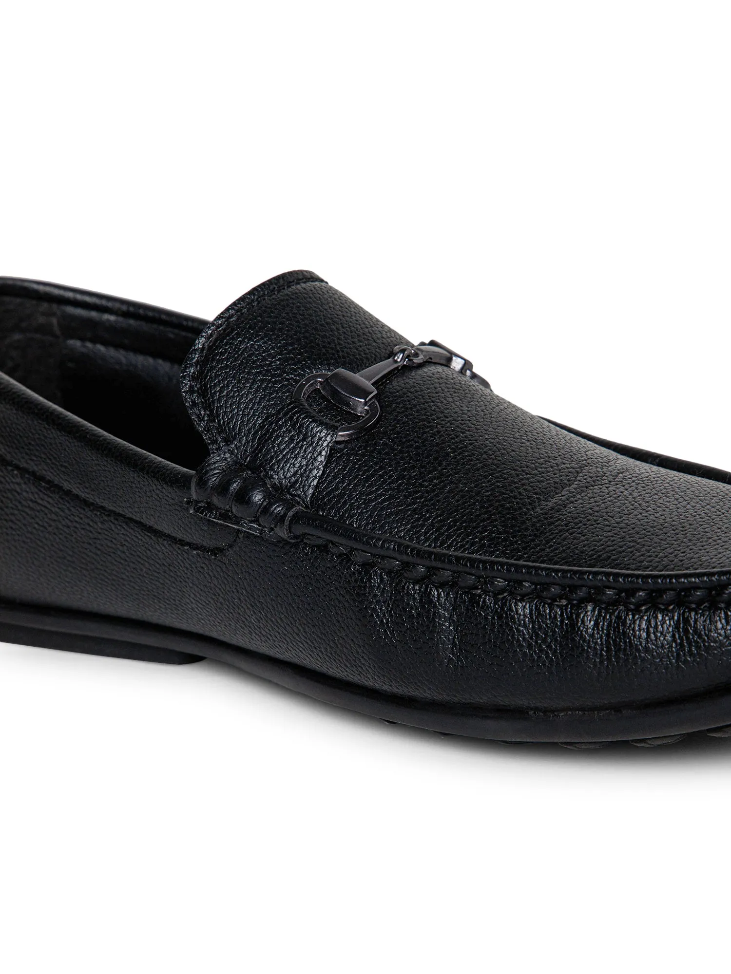 Men Slip-on Black Casual Loafer