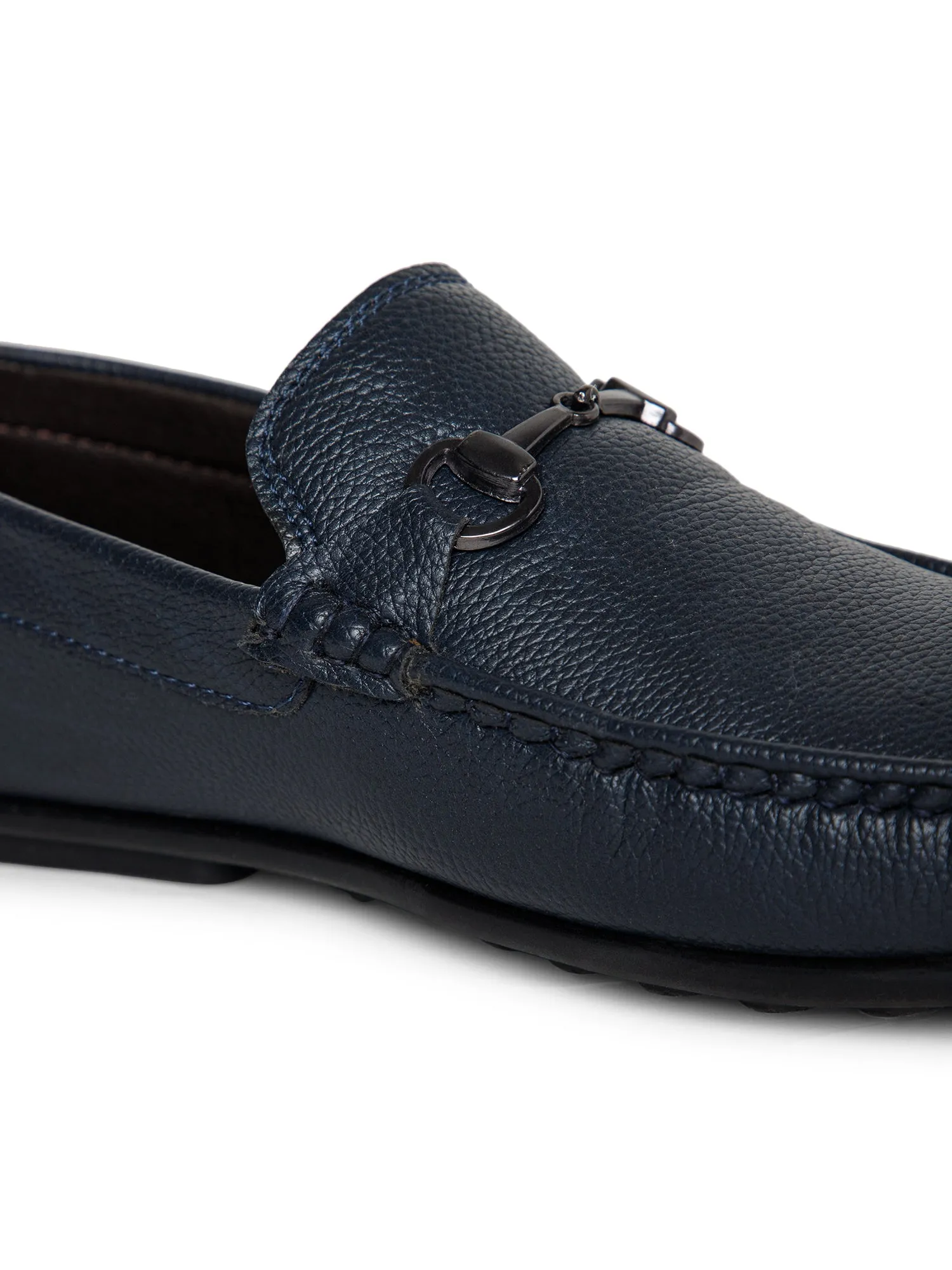 Men Slip-on Navy Blue Casual Loafer