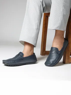 Men Slip-on Navy Blue Casual Loafer