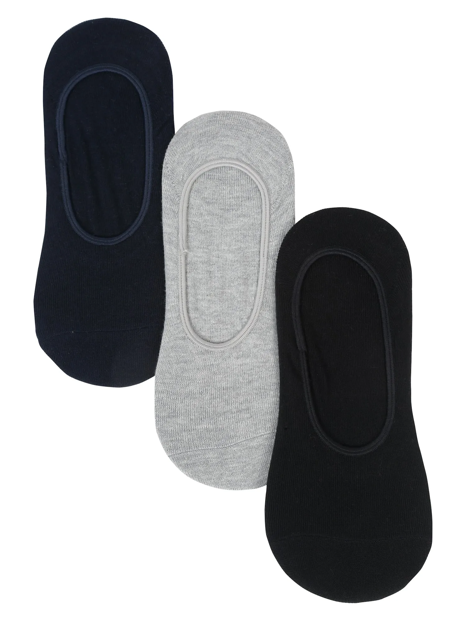 Men's Mix (Navy,Grey,Black) Basic No Show / Loafer Socks -Pack of 6