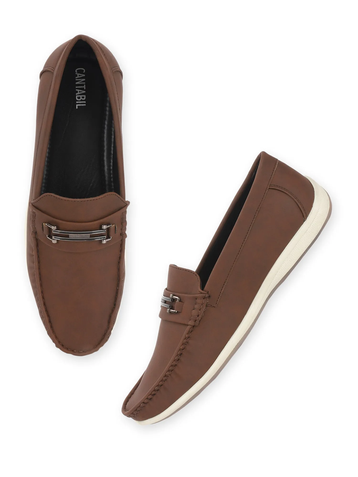 Men's Slip-On Brown Solid Casual Loafer