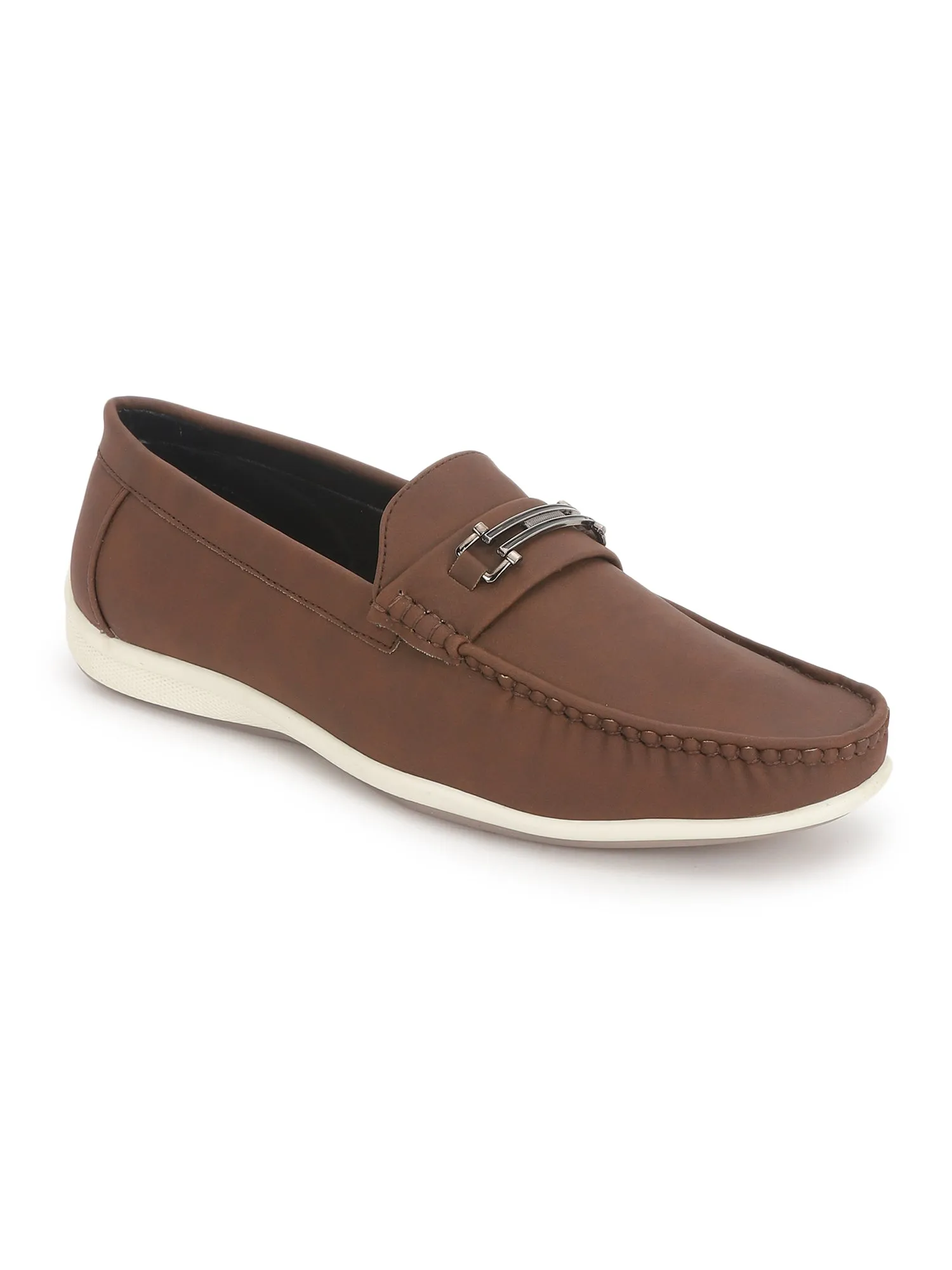 Men's Slip-On Brown Solid Casual Loafer