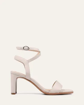 NATSU MID HEEL SANDALS BONE LEATHER