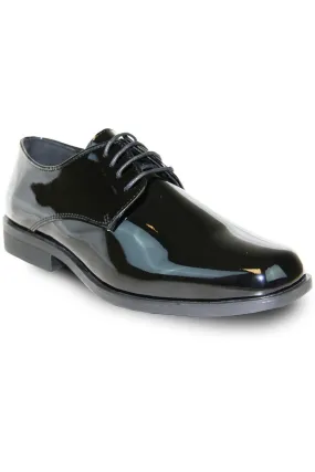 "Sarno" Black Vangelo Tuxedo Shoes