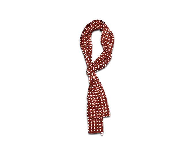 Rust Dot Japanese Style scarf