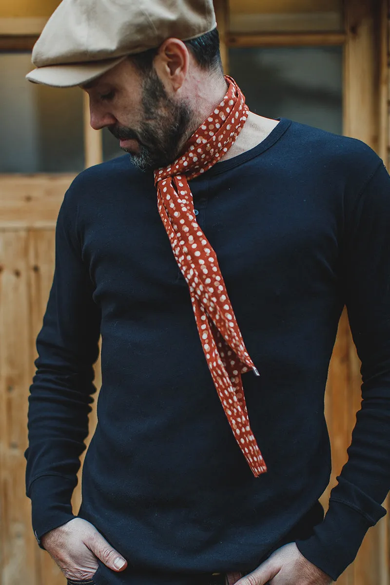 Rust Dot Japanese Style scarf