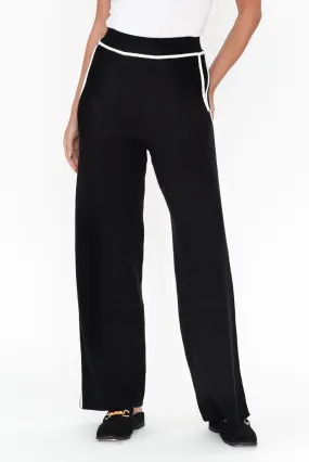 Savon Black Trim Knit Pants