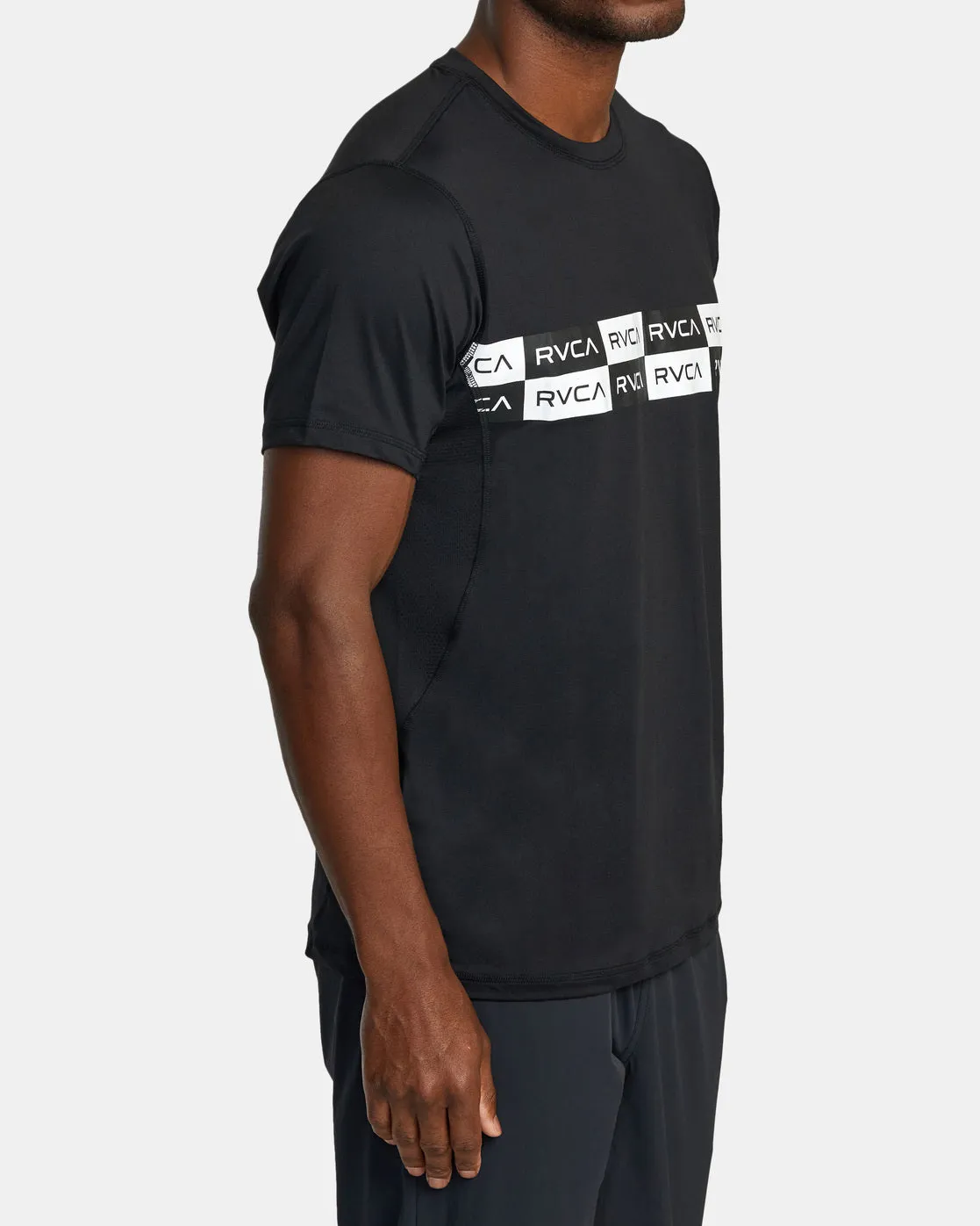 Sport Vent Performance Tee - White/Black