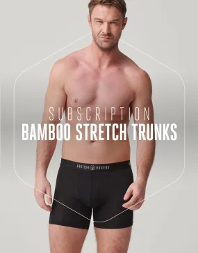 Subscription - Men's Bamboo Stretch Trunks - Coal Black