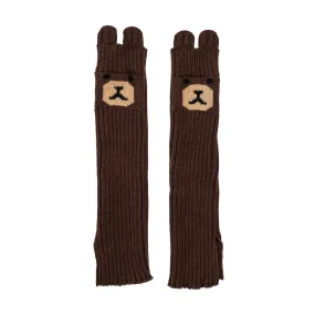 Thick Rib Bear Leg Warmers