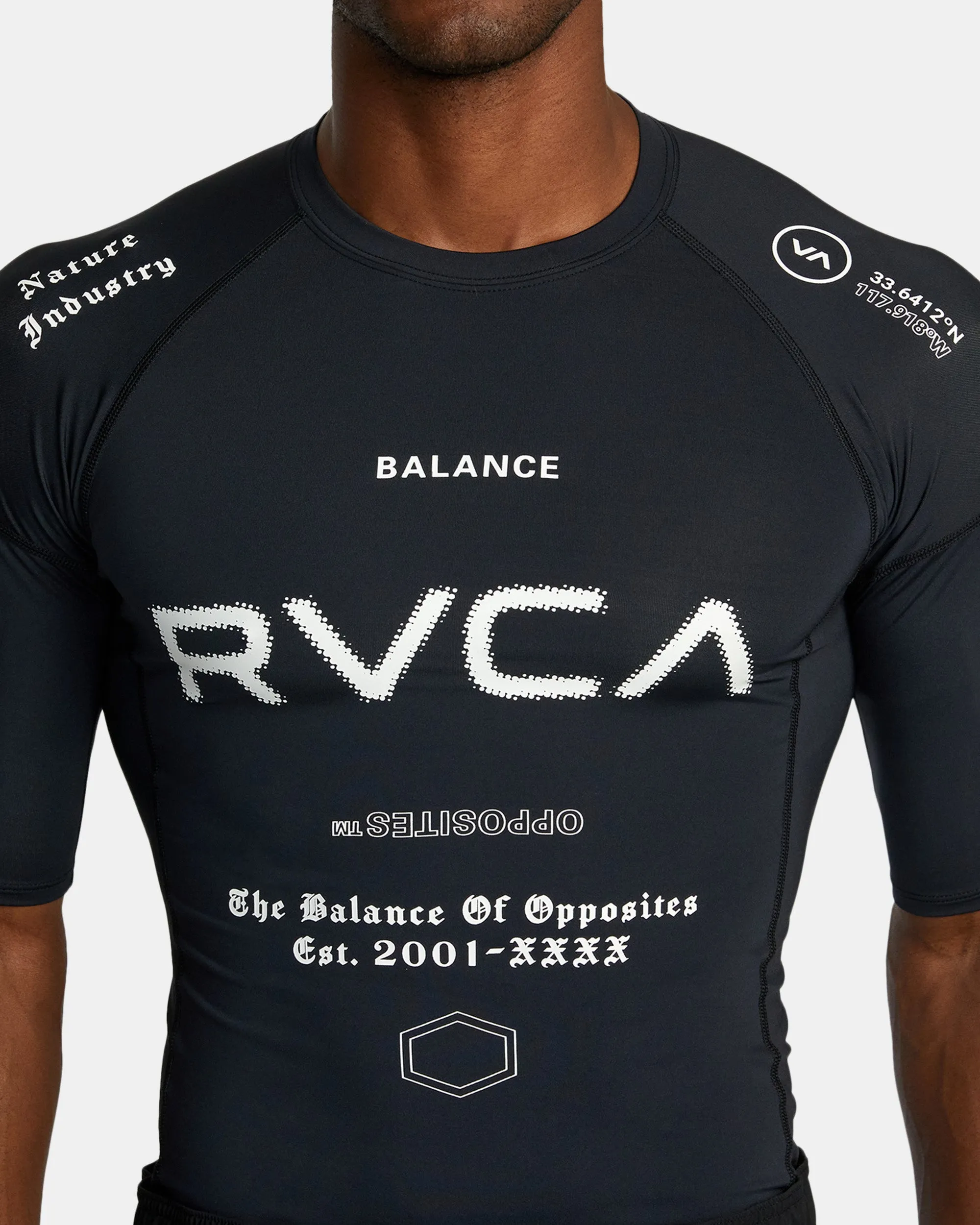 VA Sport Short Sleeve Rashguard - Black All Brand 2