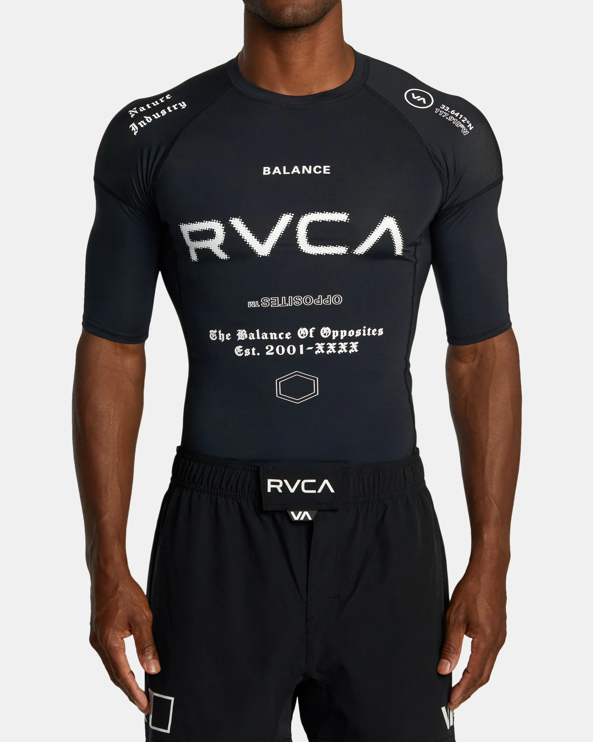 VA Sport Short Sleeve Rashguard - Black All Brand 2