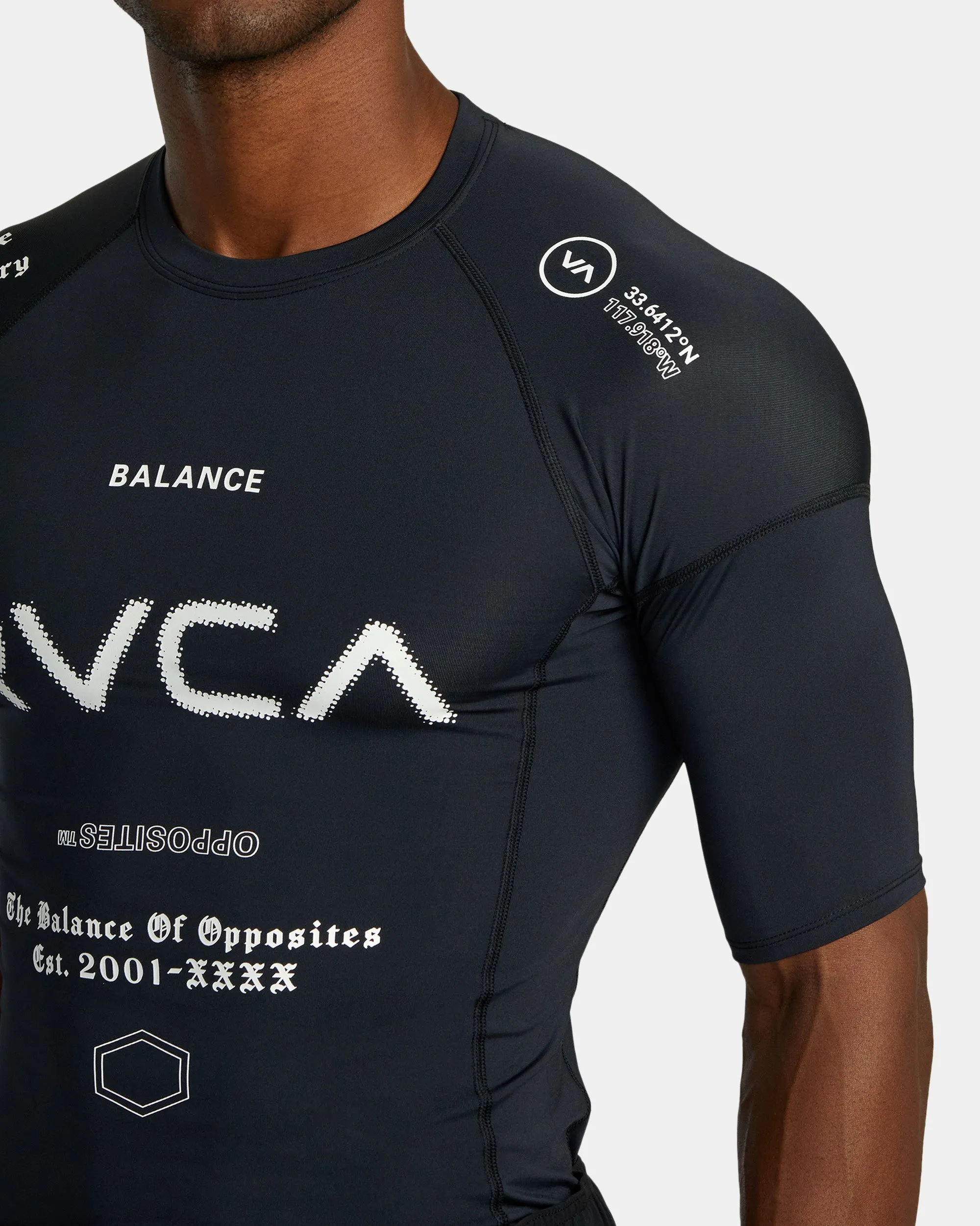 VA Sport Short Sleeve Rashguard - Black All Brand 2