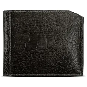 Via Veneta Provoque Ostrich Hipster Coin Wallet | Black