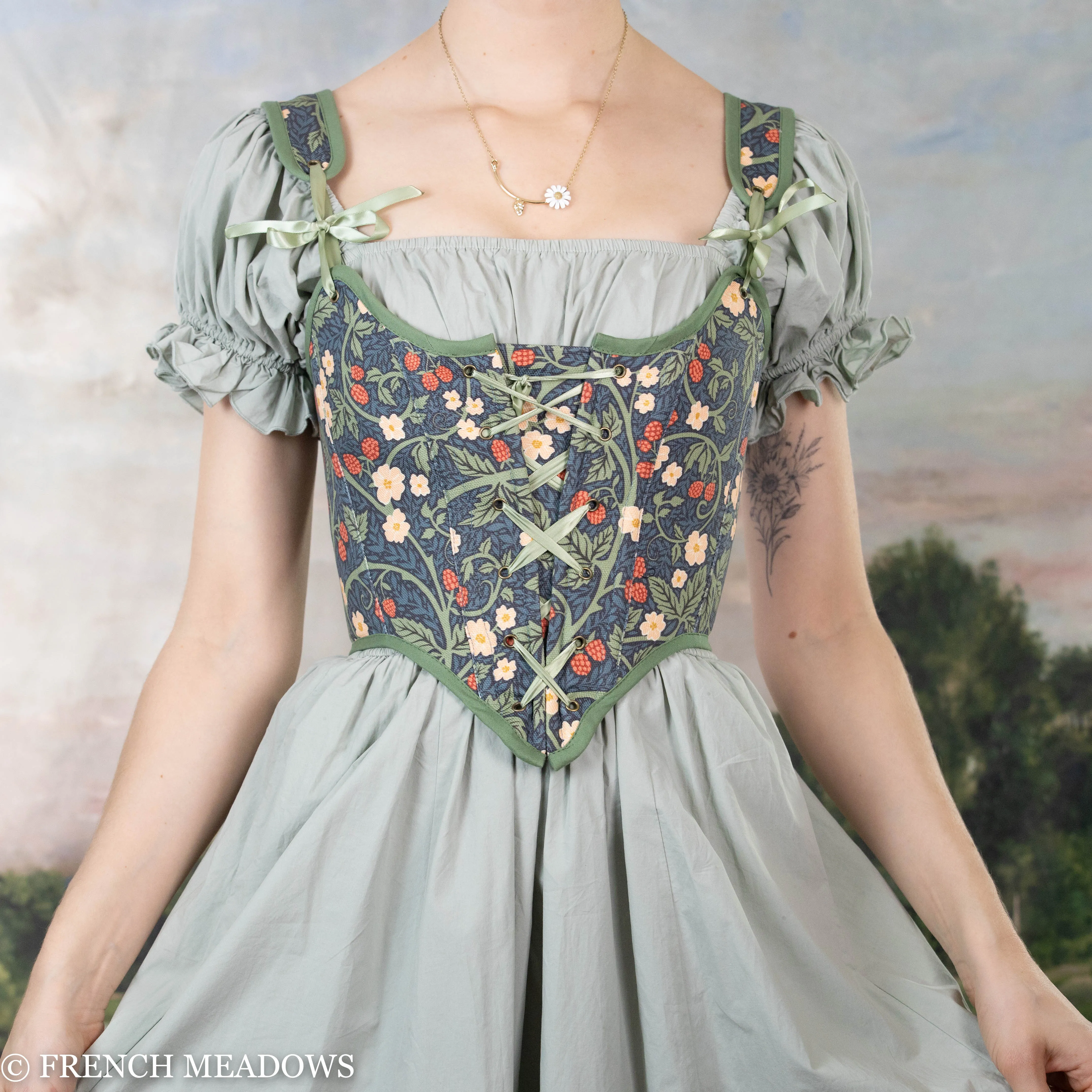 Victorian Raspberries Renaissance Bodice