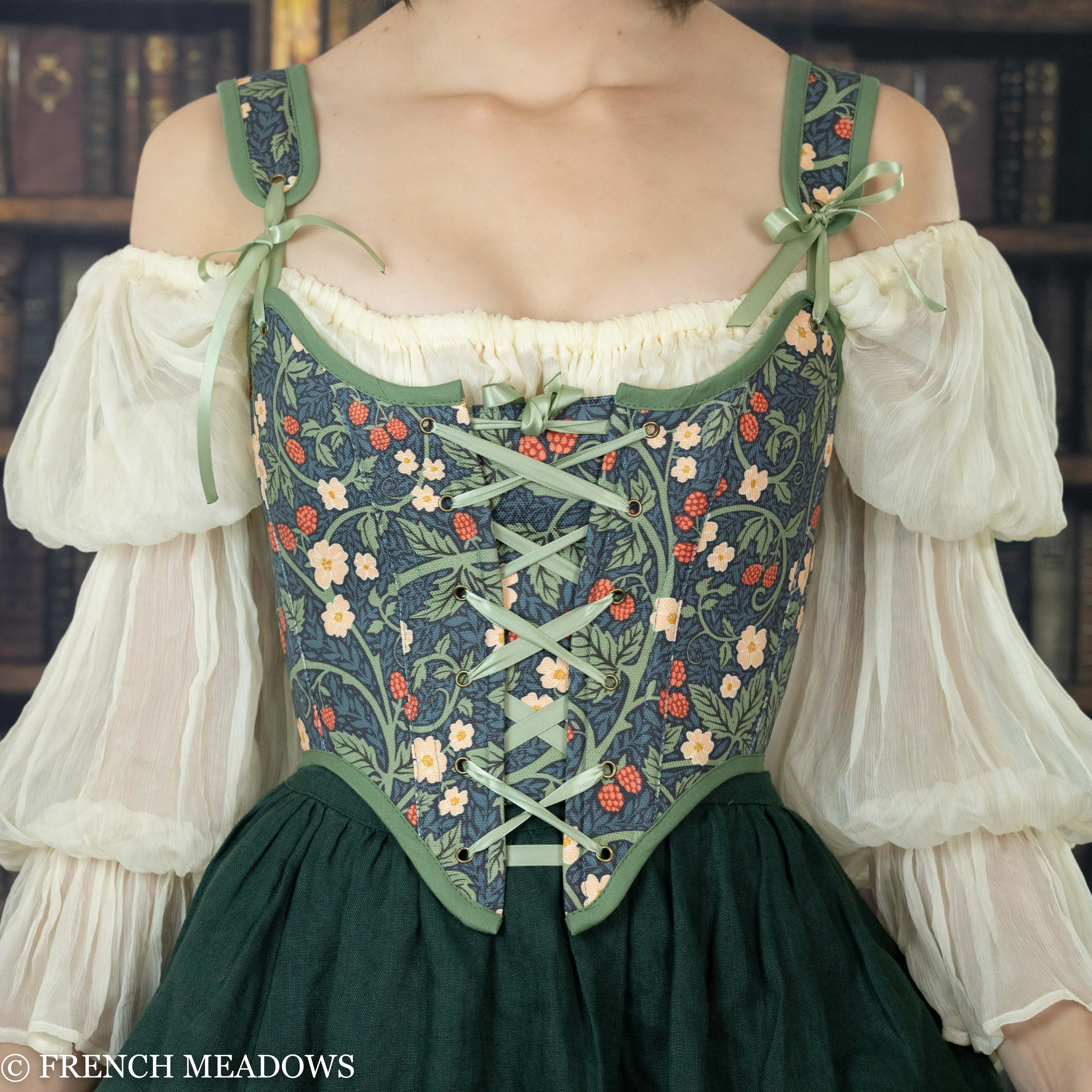 Victorian Raspberries Renaissance Bodice