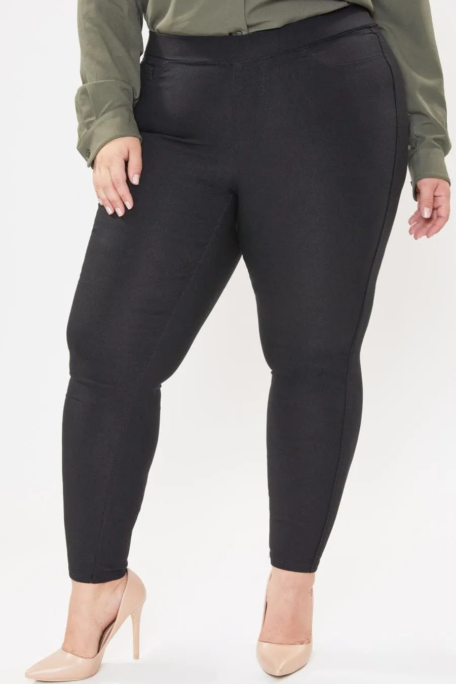 Women's Plus Size Mid Rise Jeggings